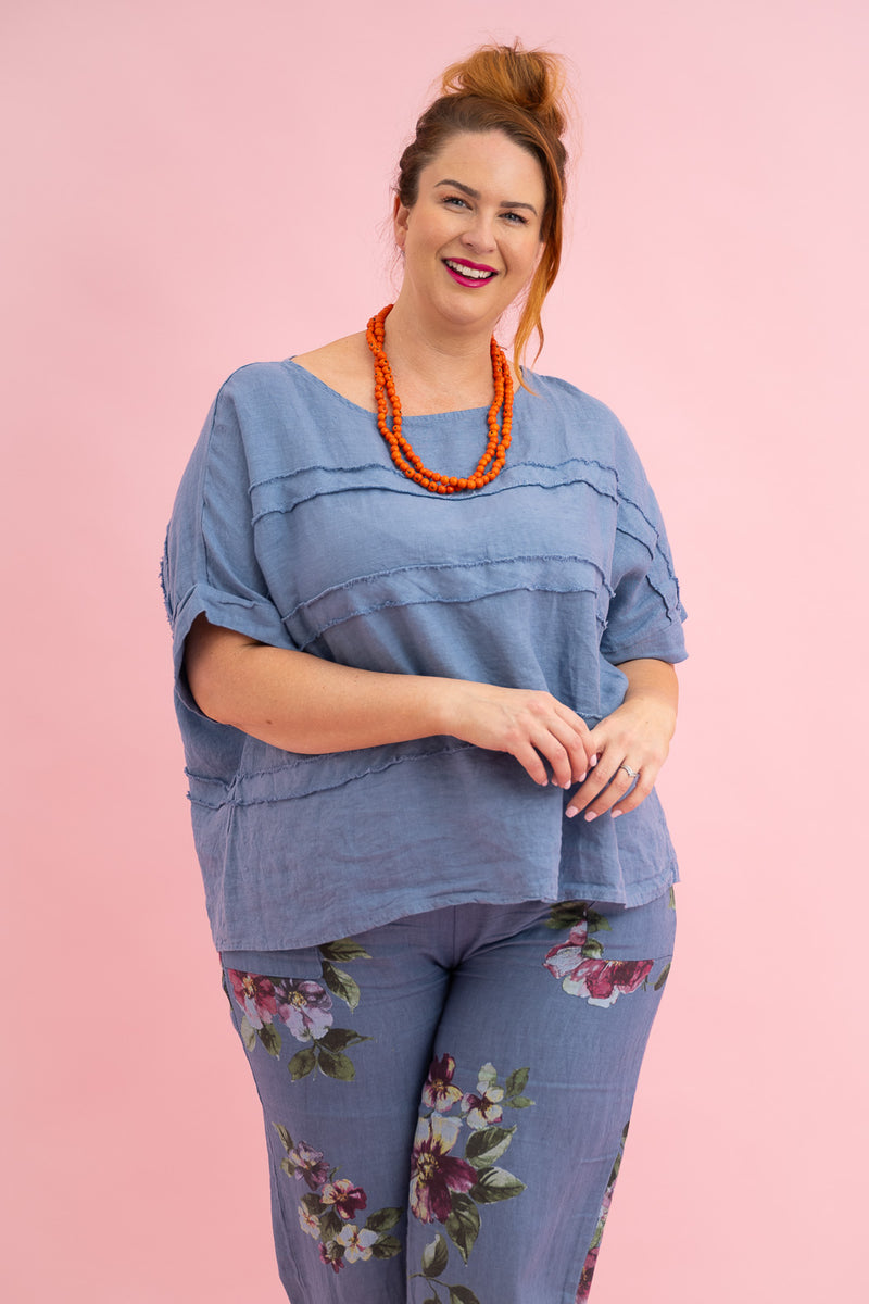 Plus Size Linen Top DonnaDonna au plus-size-linen-top-donnadonna-au