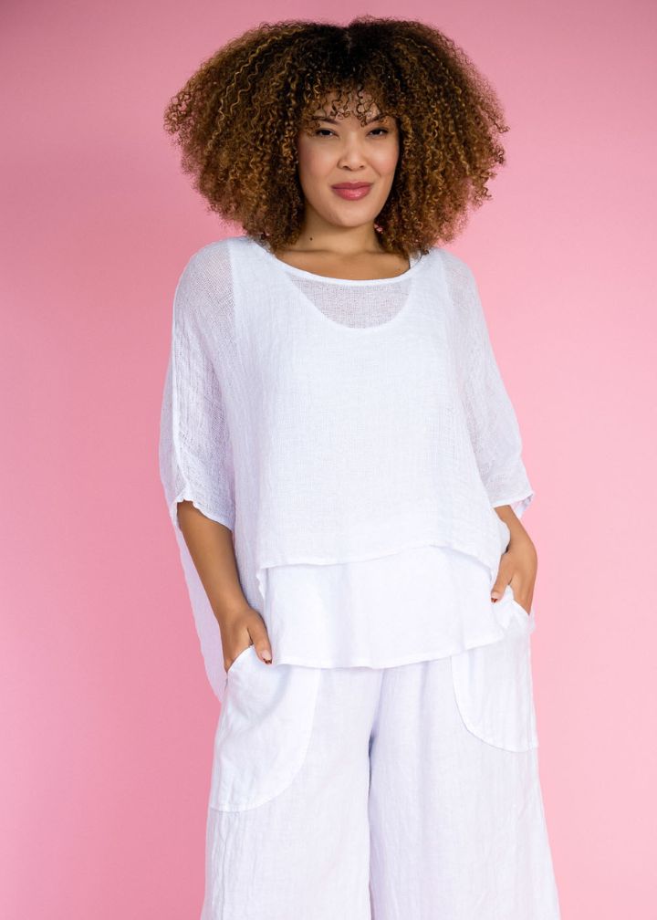 Amari Linen Blend Top main image 1