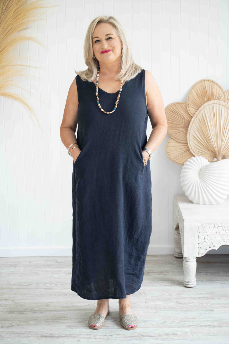 Lisa Linen Dress