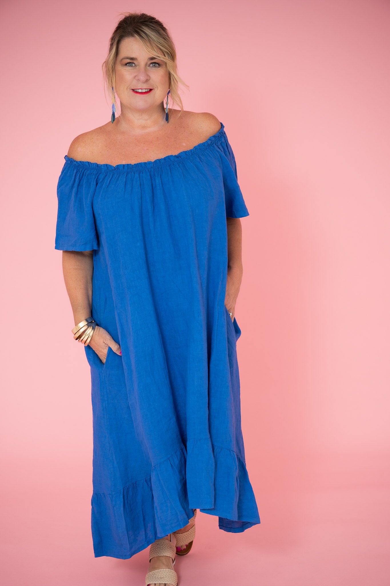 Racheal Linen Dress DonnaDonna.com.au Racheal Linen Dress DonnaDonna.com.au