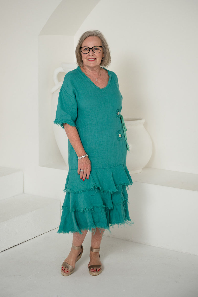 Flow Tiered Hem Dress – DonnaDonna.com.au