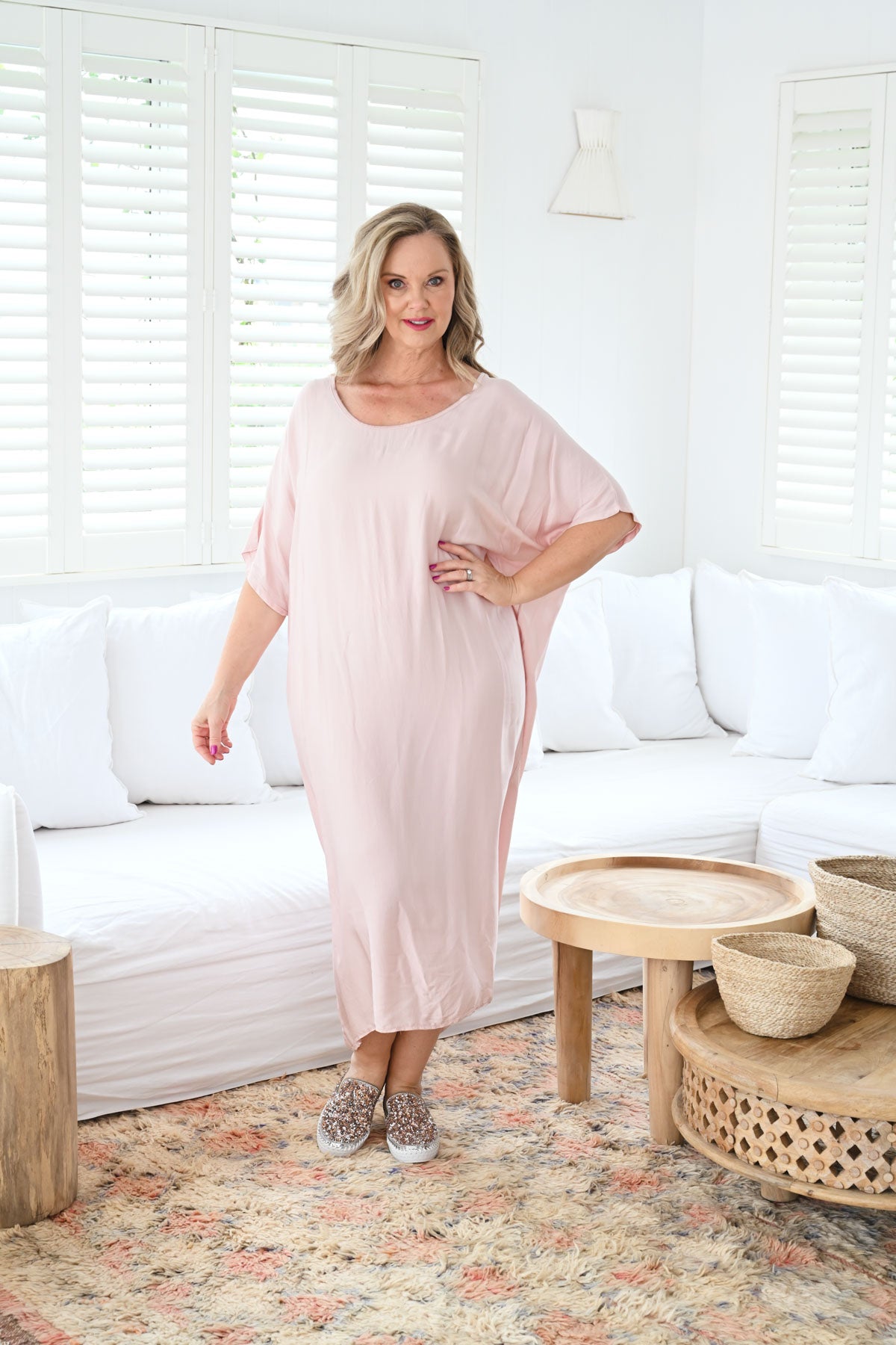 Plus size clearance silk dress